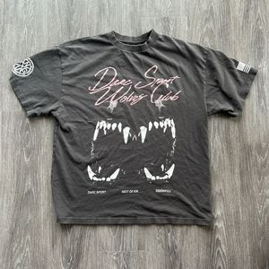 Darc Sport Out For Blood Premium Oversized Tee in Wolf Gray - Large